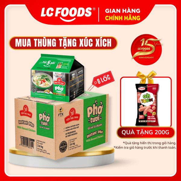 Phở tươi gà xé lá chanh LC Foods