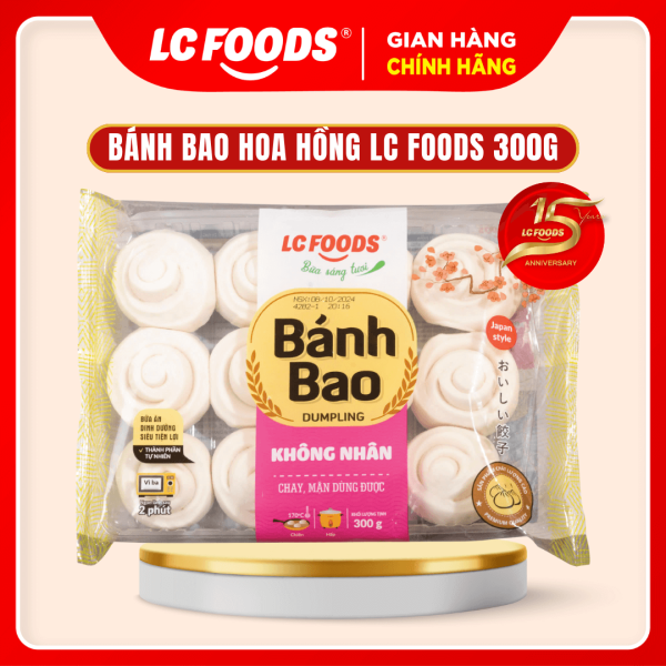 Bánh bao không nhân hoa hồng LC Foods
