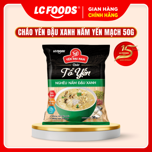 Cháo yến đậu xanh nấm yến mạch LC Foods